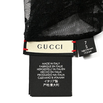 Gucci Lace Gloves 7 Black 3 of 4