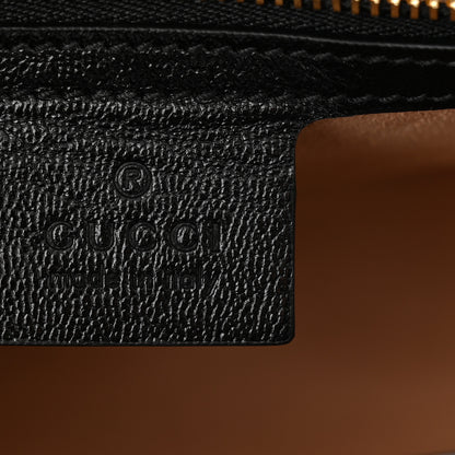 Gucci GG Supreme Monogram Calfskin Small Padlock Messenger Shoulder Bag Beige Black Cuir 6 of 11