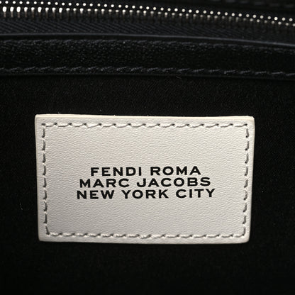 Fendi X MARC JACOBS Nappa Logo Medium Baguette Black 6 of 9