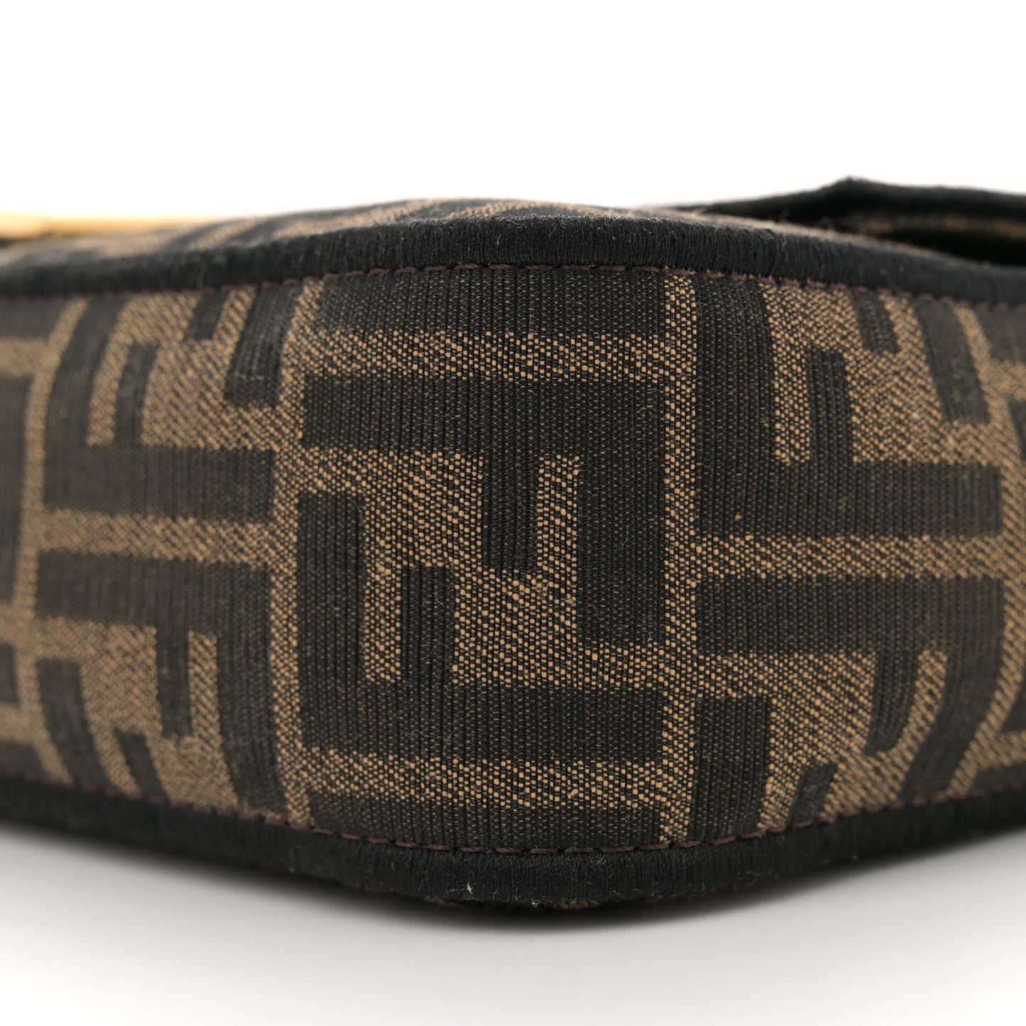 Fabric Jacquard FF 1974 Medium Baguette Tobacco Moro Black