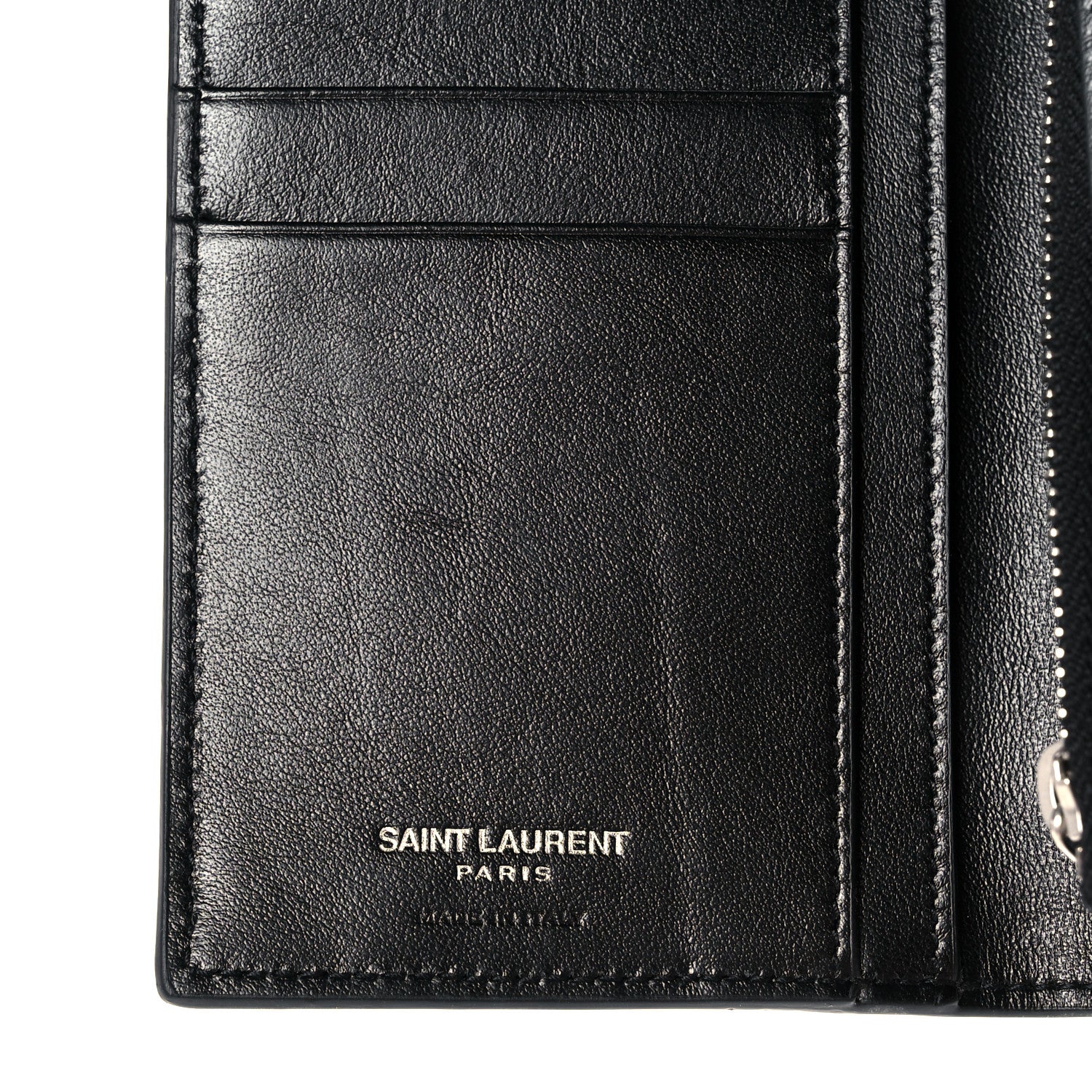 Saint Laurent Calfskin Continental Wallet Black 7 of 7