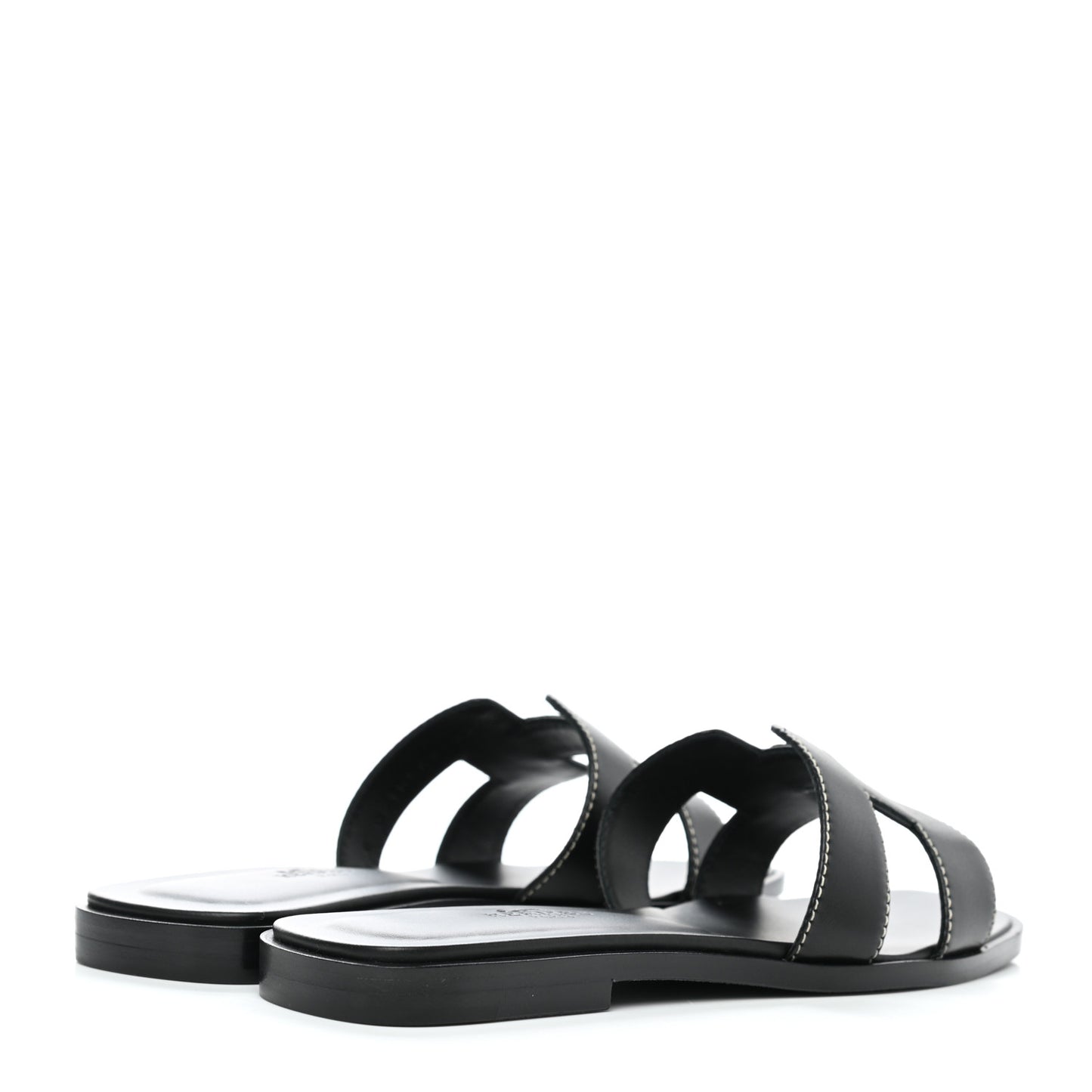 Box Calfskin Oran Sandals 35 Black