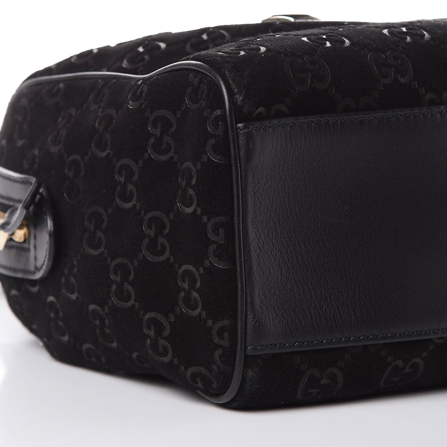 Gucci Guccissima Suede Charmy Boston Black 8 of 11