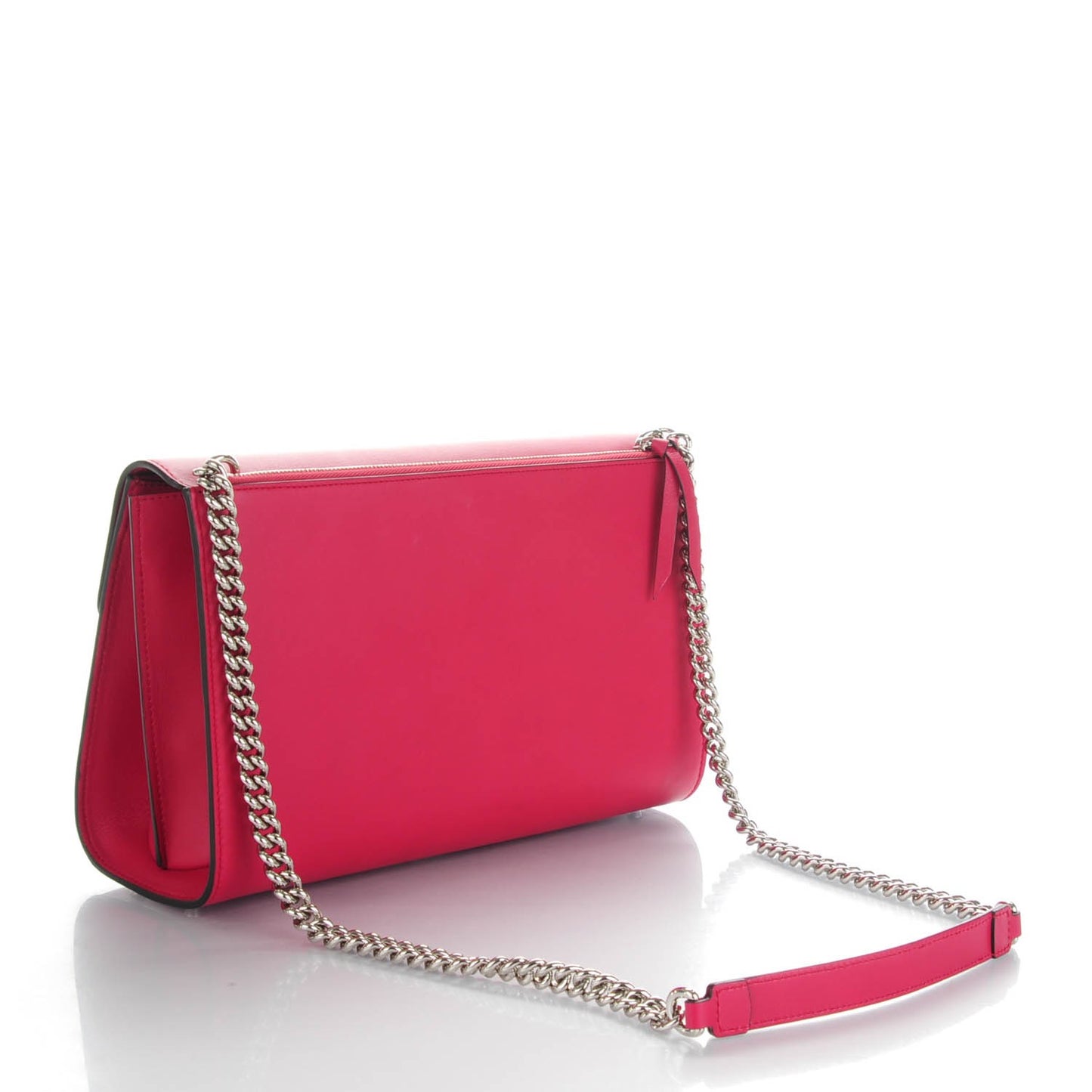 Moon Calfskin Medium Interlocking G Shoulder Bag Petunia