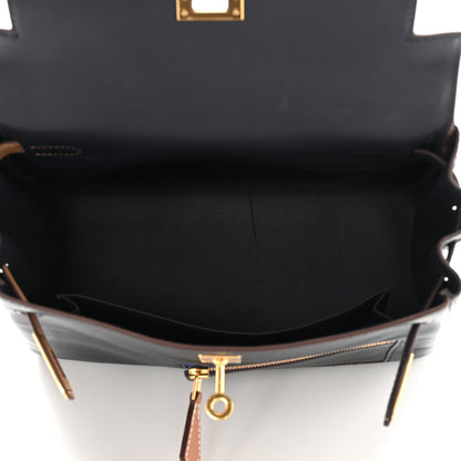 Hermes Swift Colormatic Kelly Retourne 25 Caban Black Chai Gold Etoupe 5 of 11