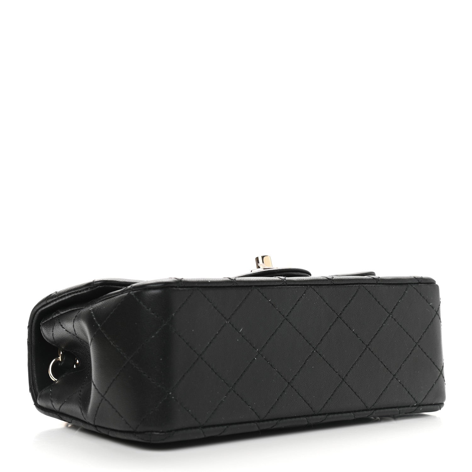 Chanel Lambskin Quilted Mini Rectangular Flap Black 4 of 9