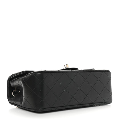 Chanel Lambskin Quilted Mini Rectangular Flap Black 4 of 9