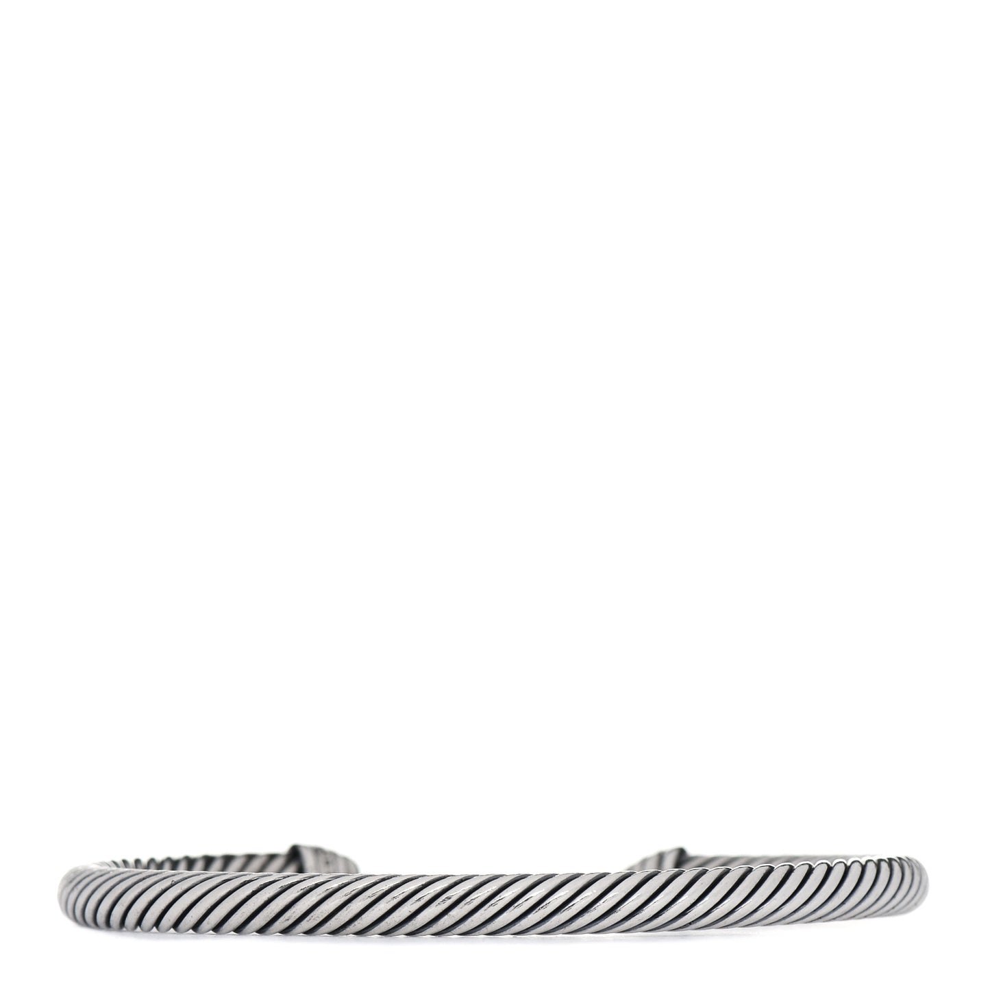 Sterling Silver Diamond 5mm Cable Classics Dome Bracelet