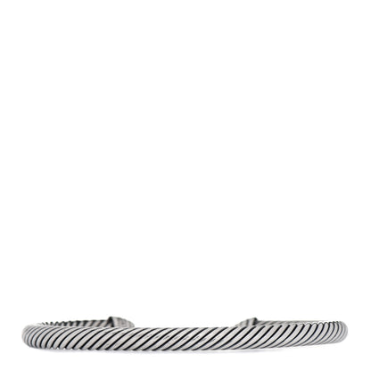 David Yurman Sterling Silver Diamond 5mm Cable Classics Dome Bracelet 3 of 4