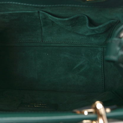 Christian Dior Calfskin Cannage Small The Lady 95.22 Dark Green 5 of 9