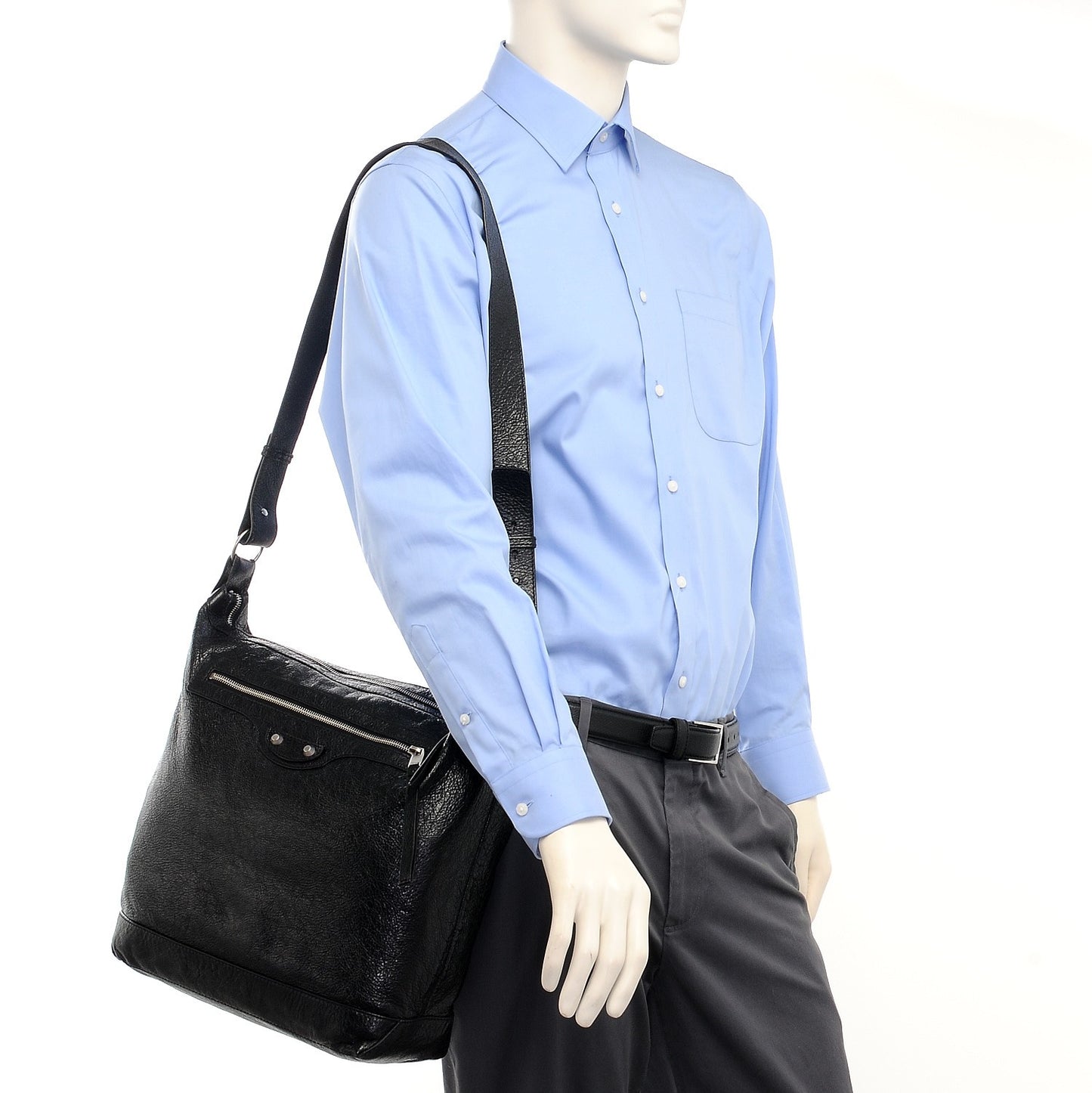 Agneau Mens Day Messenger Black