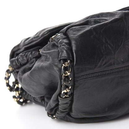 MCM Lambskin Flap Bag Black 6 of 11