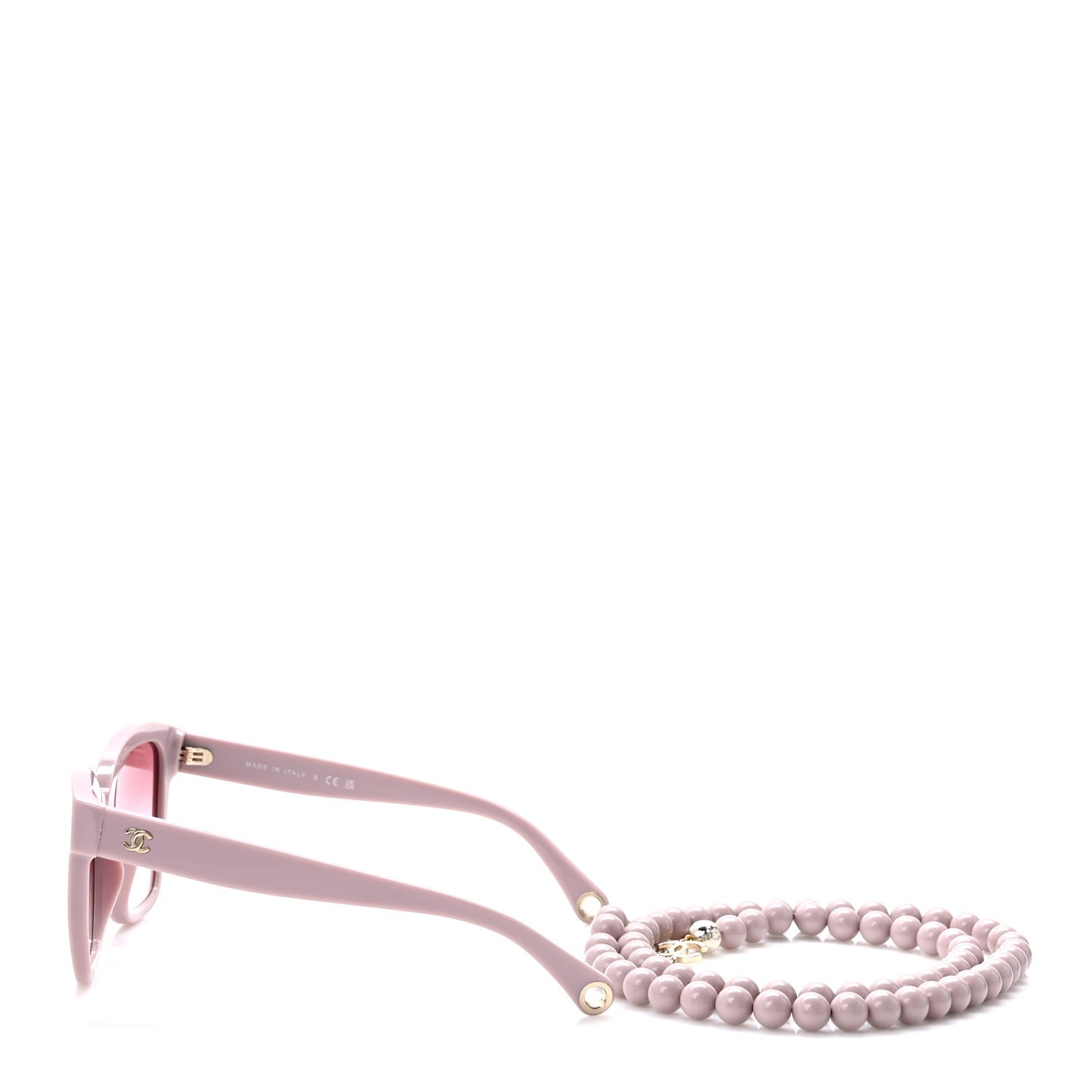 Acetate Chain Square Sunglasses 5487-A Pink