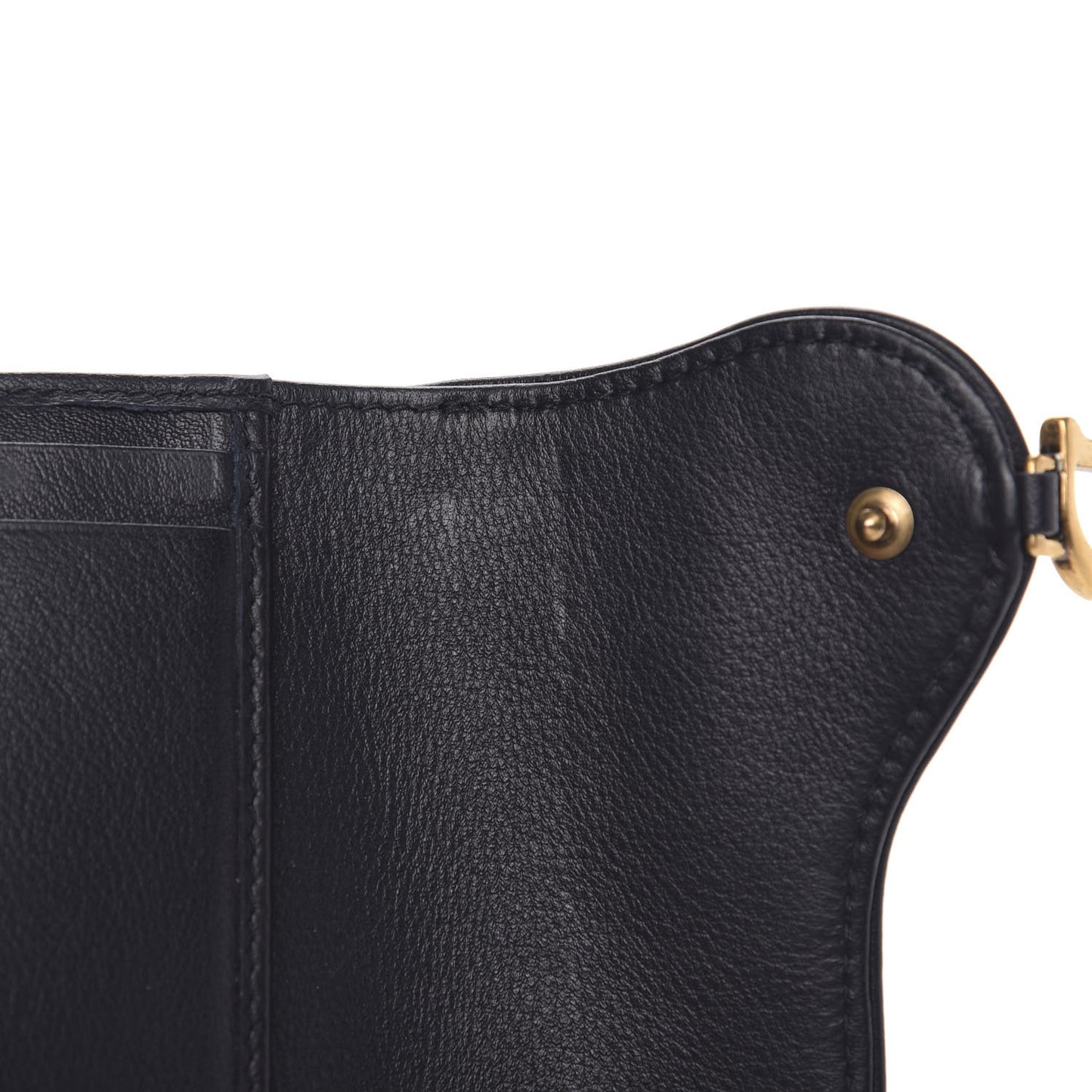 Oblique Saddle Lotus Wallet Blue