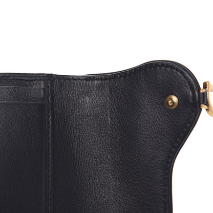 Christian Dior Oblique Saddle Lotus Wallet Blue 6 of 8
