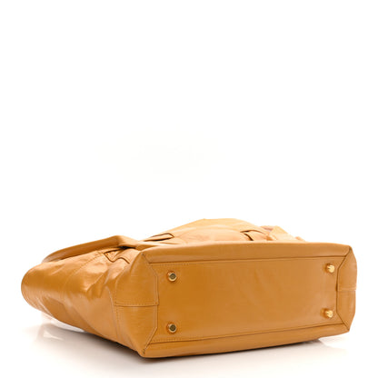 Bottega Veneta Paper Calfskin Maxi Intrecciato Medium Arco Slouch Yellow 3 of 10