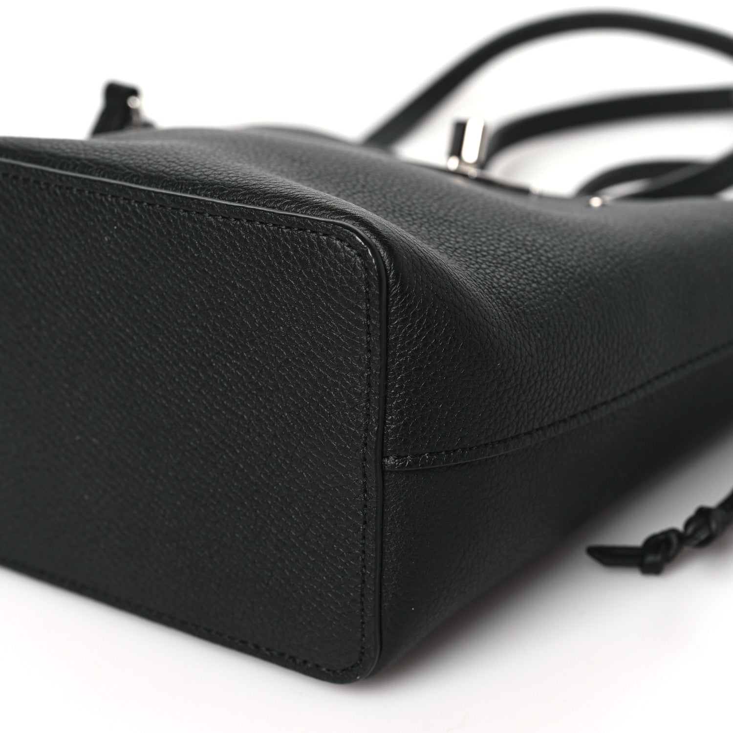 Louis Vuitton Calfskin Nano Lockme Bucket Black 9 of 9