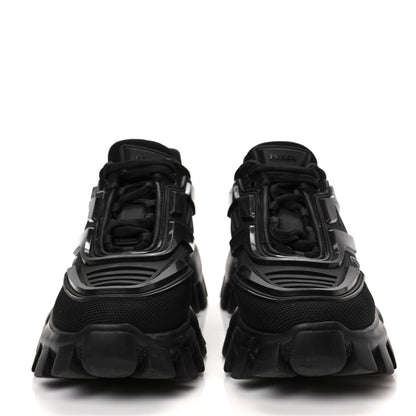 Prada Rubber Technical Knit Fabric Cloudbust Thunder Sneakers 35 Black 2 of 8