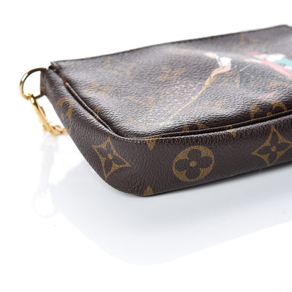 Louis Vuitton Monogram Illustre Mini Pochette Accessories Rose 4 of 9