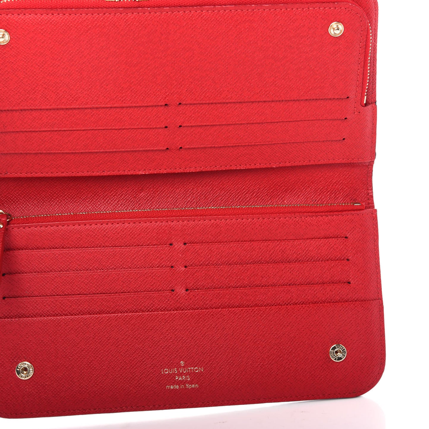 Damier Ebene Insolite Wallet Red
