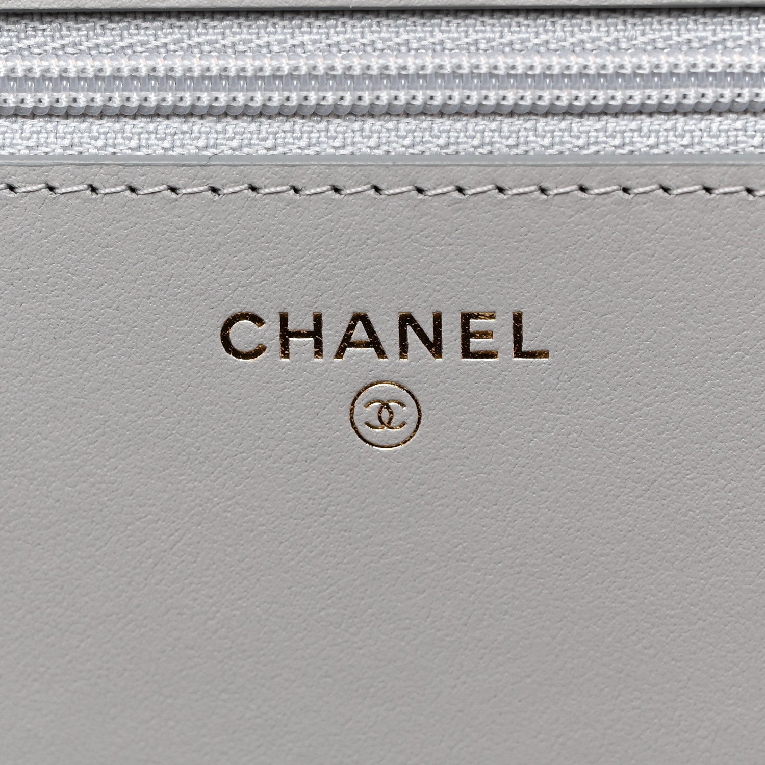 Chanel Caviar Quilted Boy Wallet On Chain WOC Grey 6 of 12