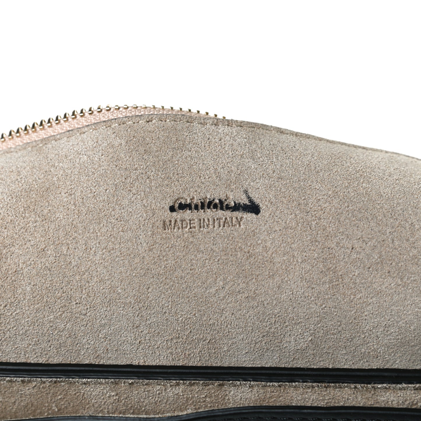 Suede Calfskin Small Faye Top Handle Bag Black