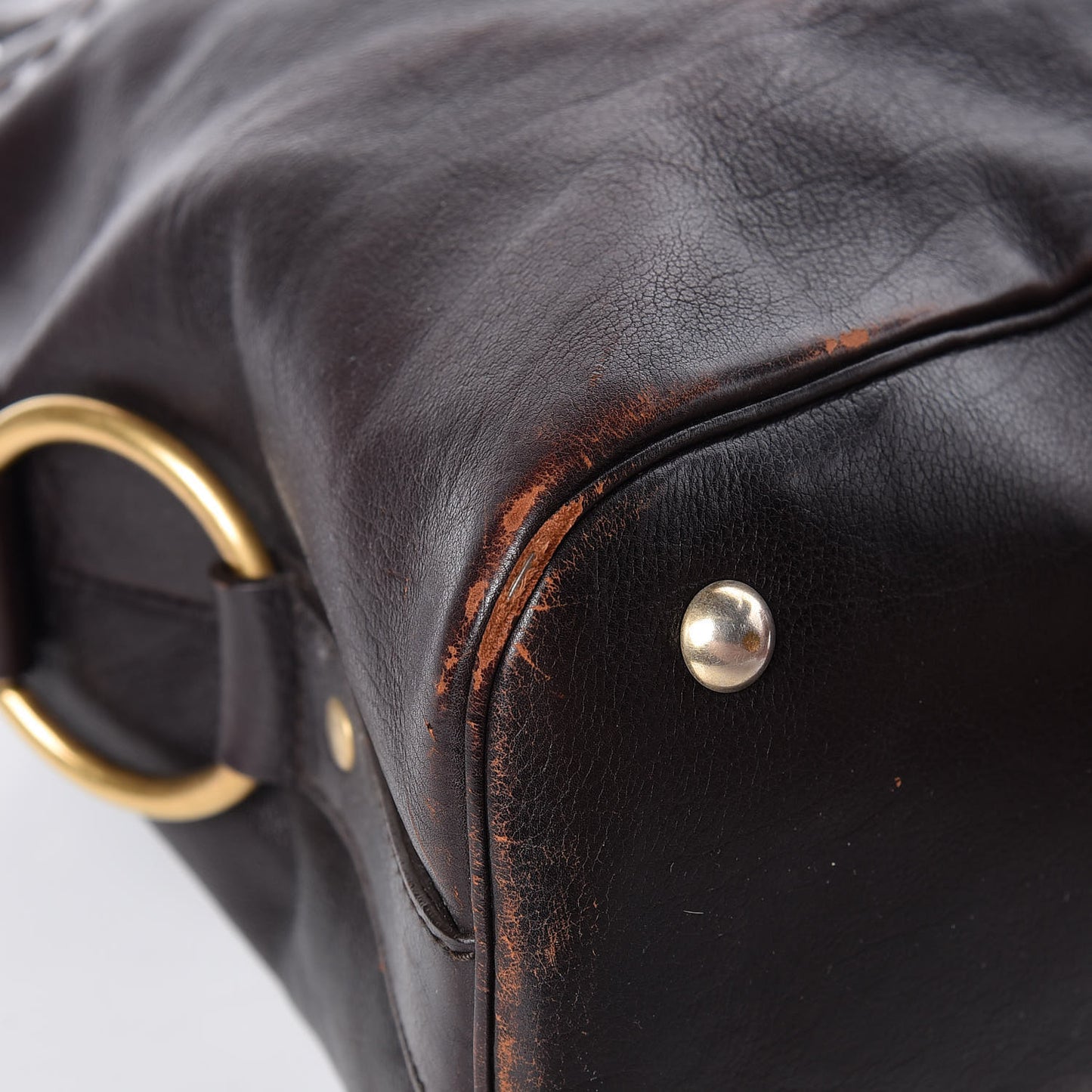 Calfskin Large Muse Dark Brown