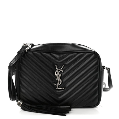 Saint Laurent Calfskin Matelasse Monogram Lou Camera Bag Black 1 of 11