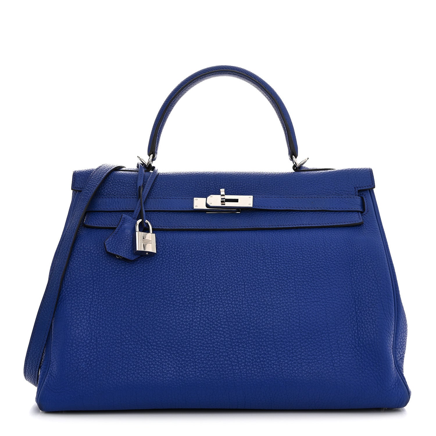 Hermes Togo Kelly Retourne 35 Bleu Electrique 1 of 15