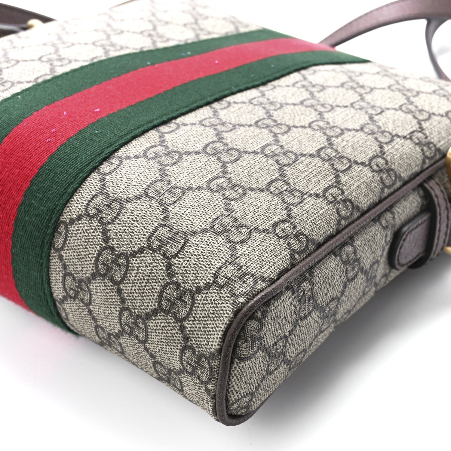 Gucci GG Supreme Monogram Web Small Ophidia Messenger Bag Brown 12 of 12