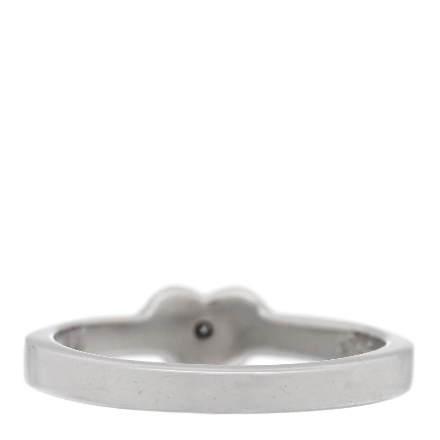 Tiffany Sterling Silver Diamond Heart Ring 49 4.75 3 of 5
