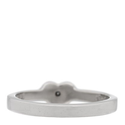 Tiffany Sterling Silver Diamond Heart Ring 49 4.75 3 of 5