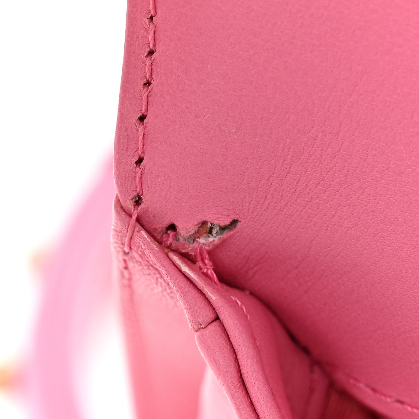 Calfskin Quilted Small Boy Flap Pink