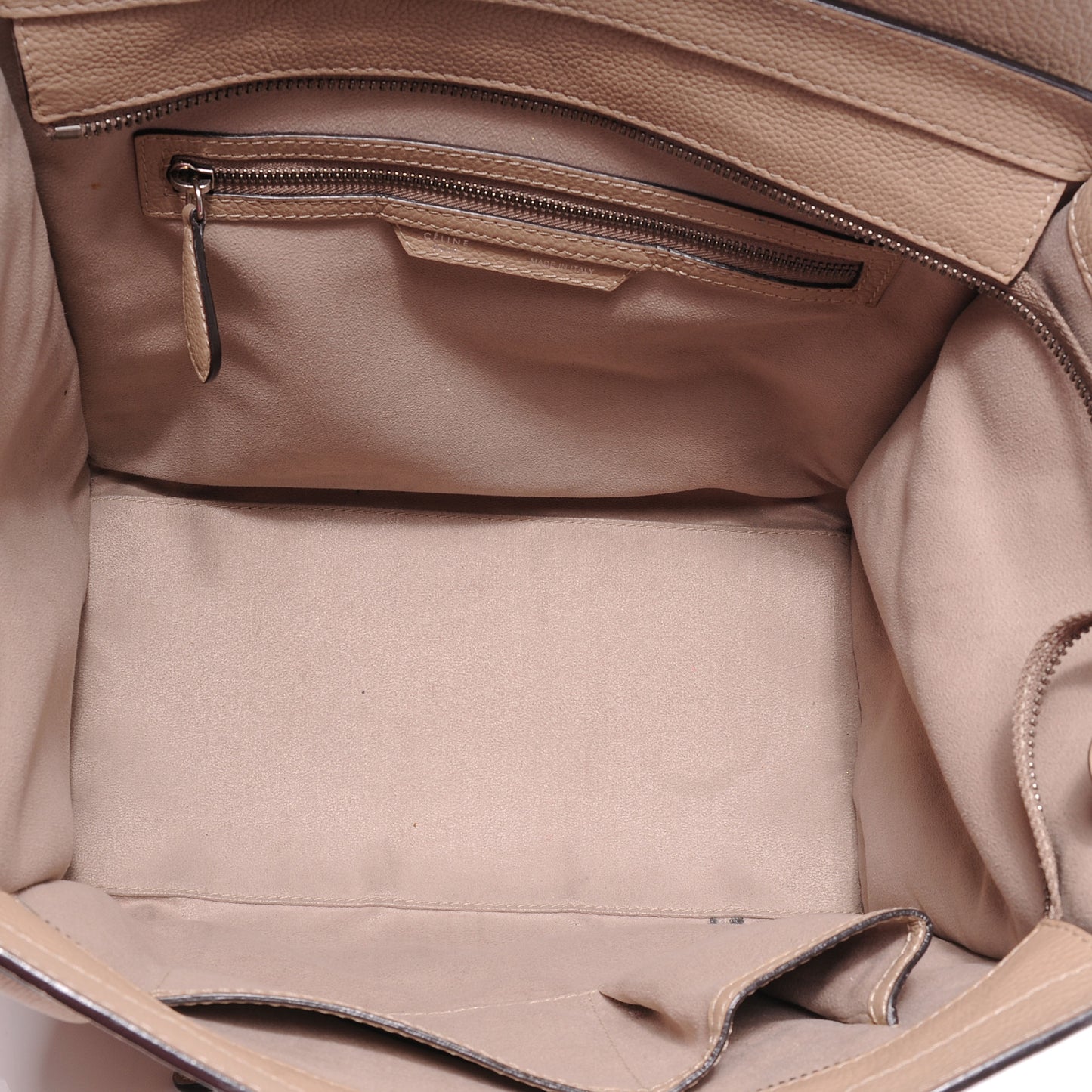 Drummed Calfskin Mini Luggage Dune