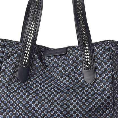 Stella McCartney Nylon Go Flower Print Falabella Tote Blue 7 of 9