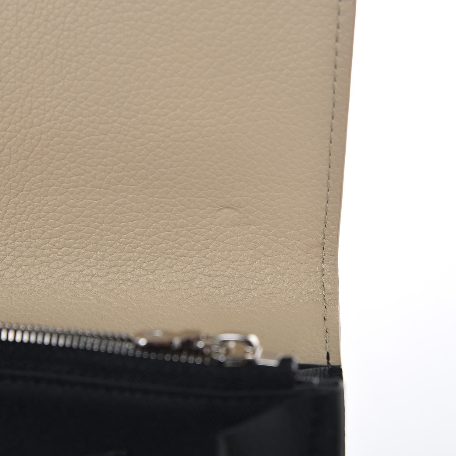 Louis Vuitton Calfskin Lockme II Wallet Vanille Black 7 of 10