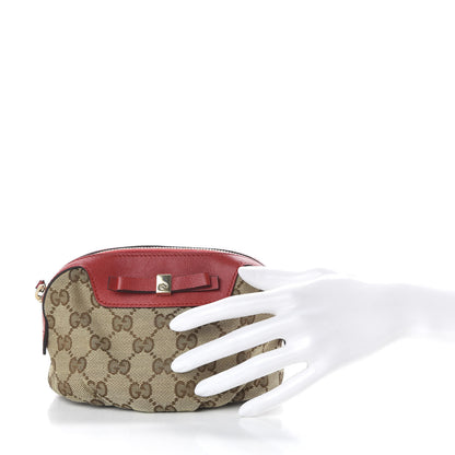 Gucci Monogram Cosmetic Case Brown Red 2 of 8