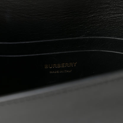 Burberry Calfskin Leopard Small Grace Bag Black 6 of 9