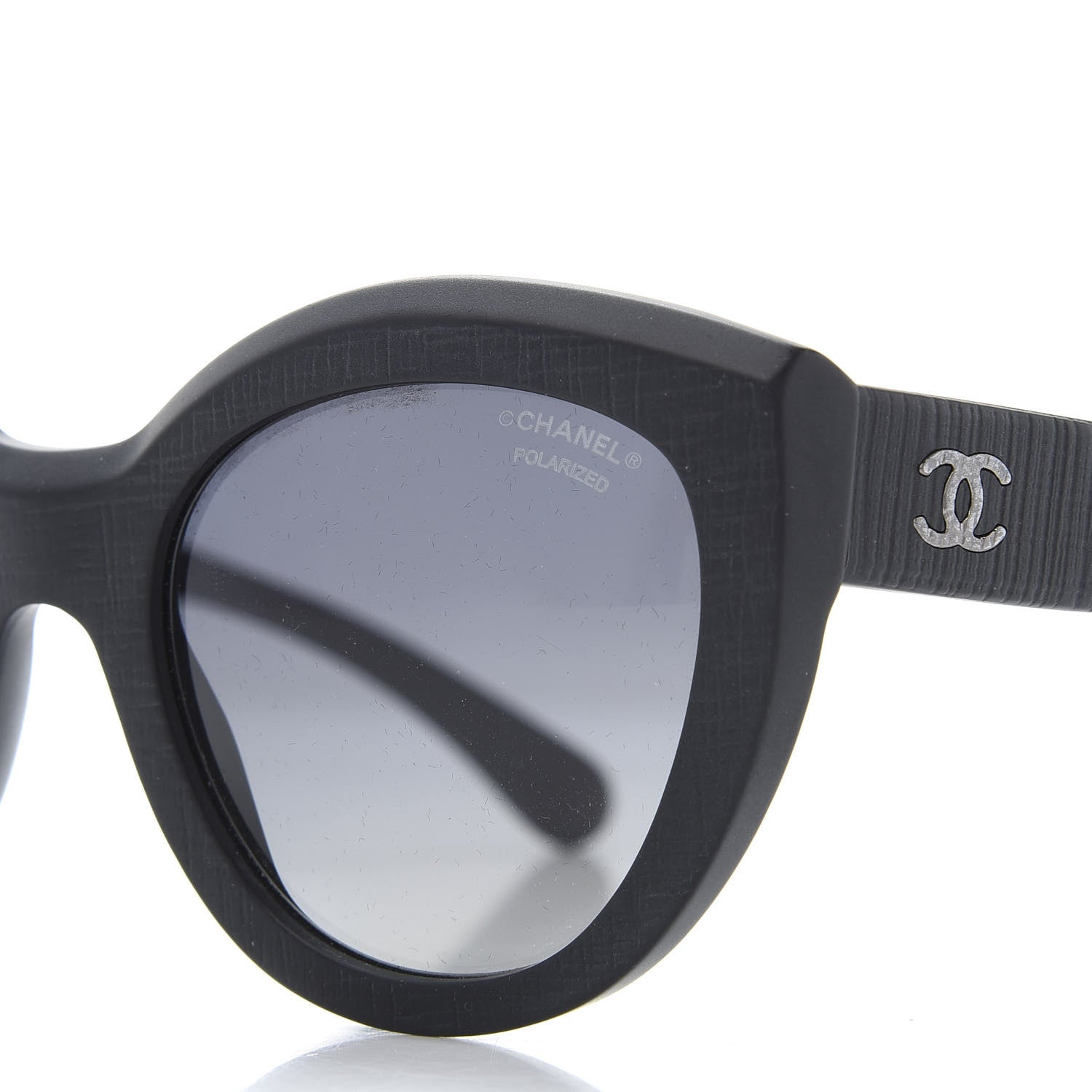 Chanel Acetate Polarized Butterfly Signature Sunglasses 5331 Black 7 of 8