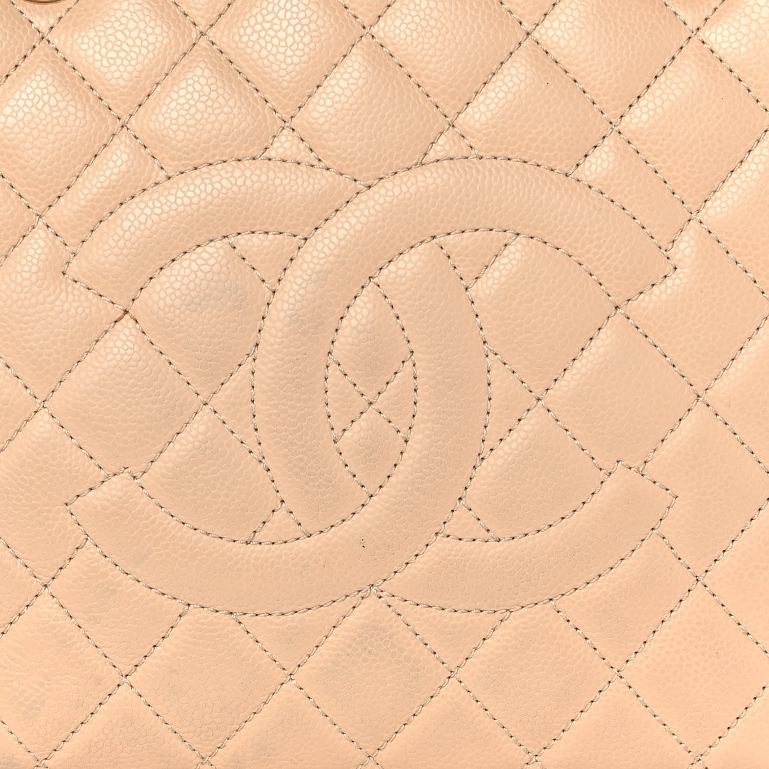 Chanel Caviar Quilted Grand Shopping Tote GST Beige 10 of 13
