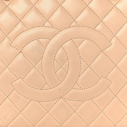 Chanel Caviar Quilted Grand Shopping Tote GST Beige 10 of 13