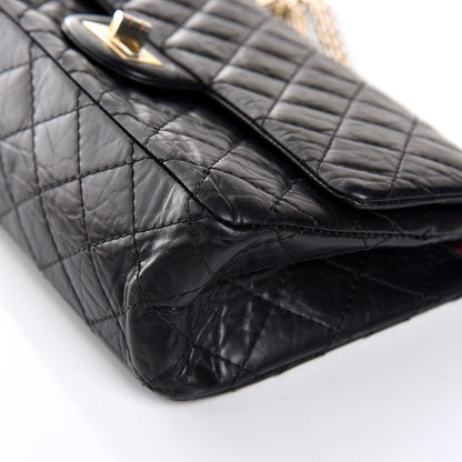 Chanel Aged Calfskin Quilted 2.55 Reissue 225 Flap Black 9 of 12