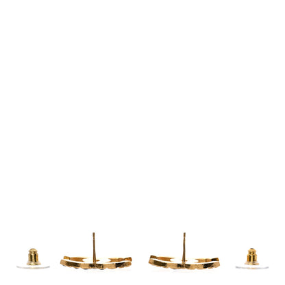 Chanel Resin Along The Nile CC Earrings Gold Black 3 of 4