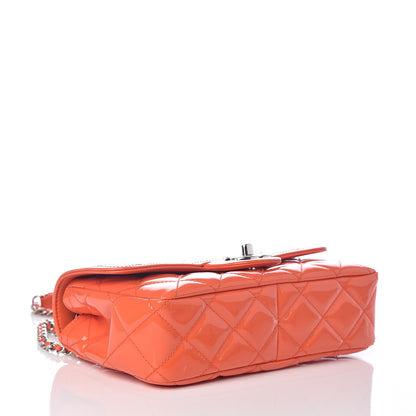Chanel Patent Quilted Small Coco Shine Flap Orange 4 of 10