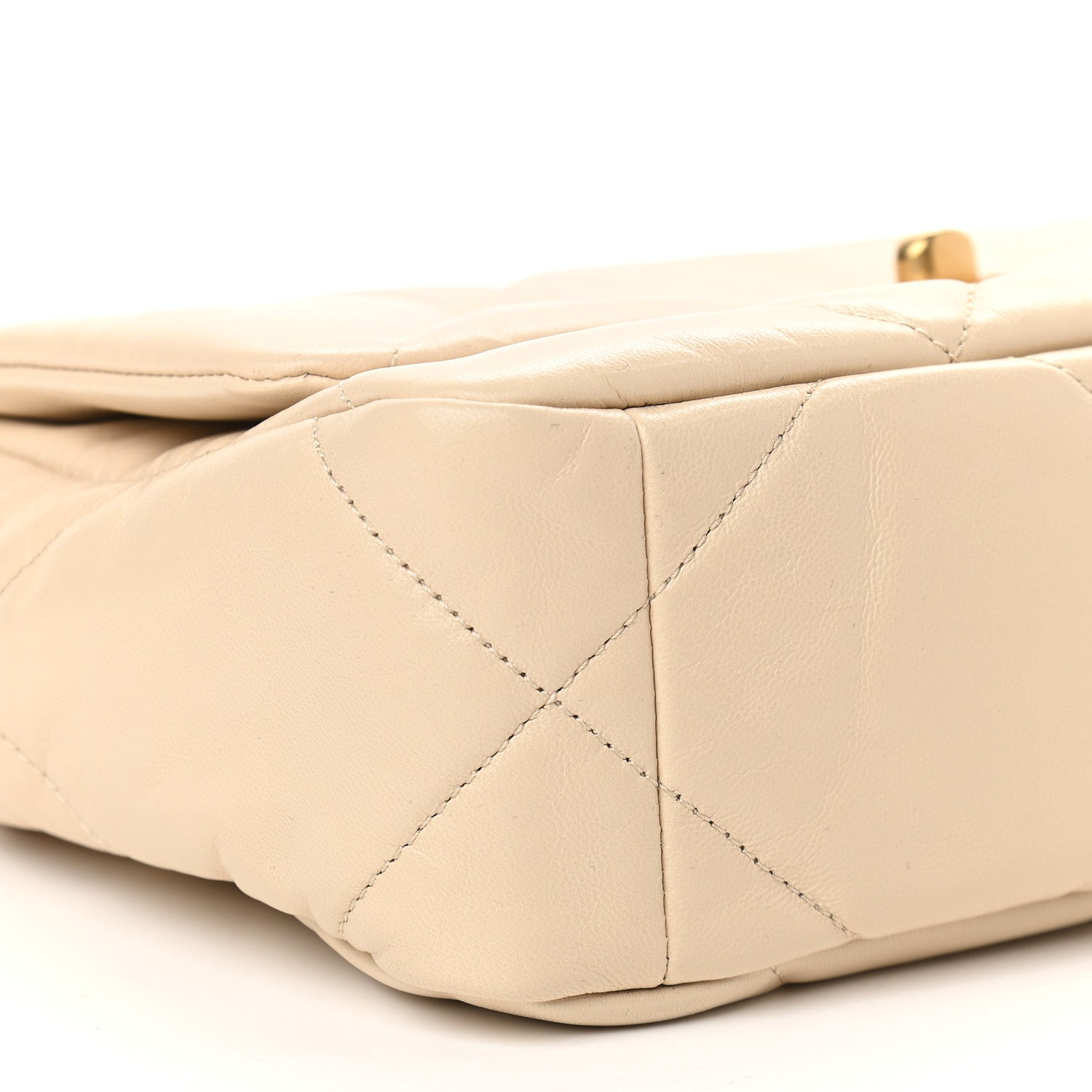Chanel Lambskin Quilted Medium Chanel 19 Flap Beige 8 of 9