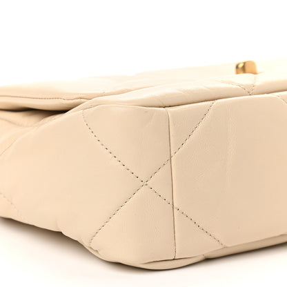 Chanel Lambskin Quilted Medium Chanel 19 Flap Beige 8 of 9