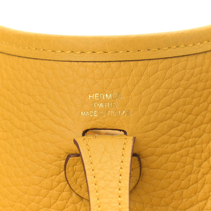 Hermes Taurillon Clemence Evelyne TPM Jaune Ambre 5 of 11