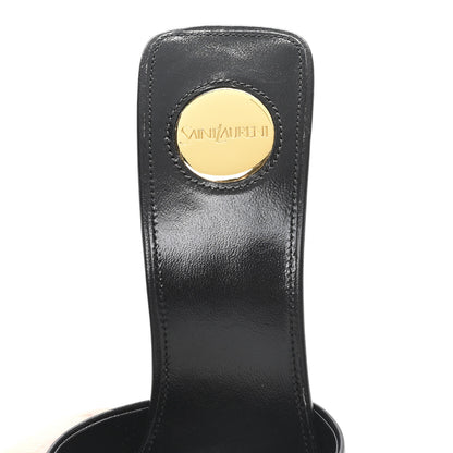 Saint Laurent Nappa Goldie Mule Sandal 37.5 Black 8 of 9