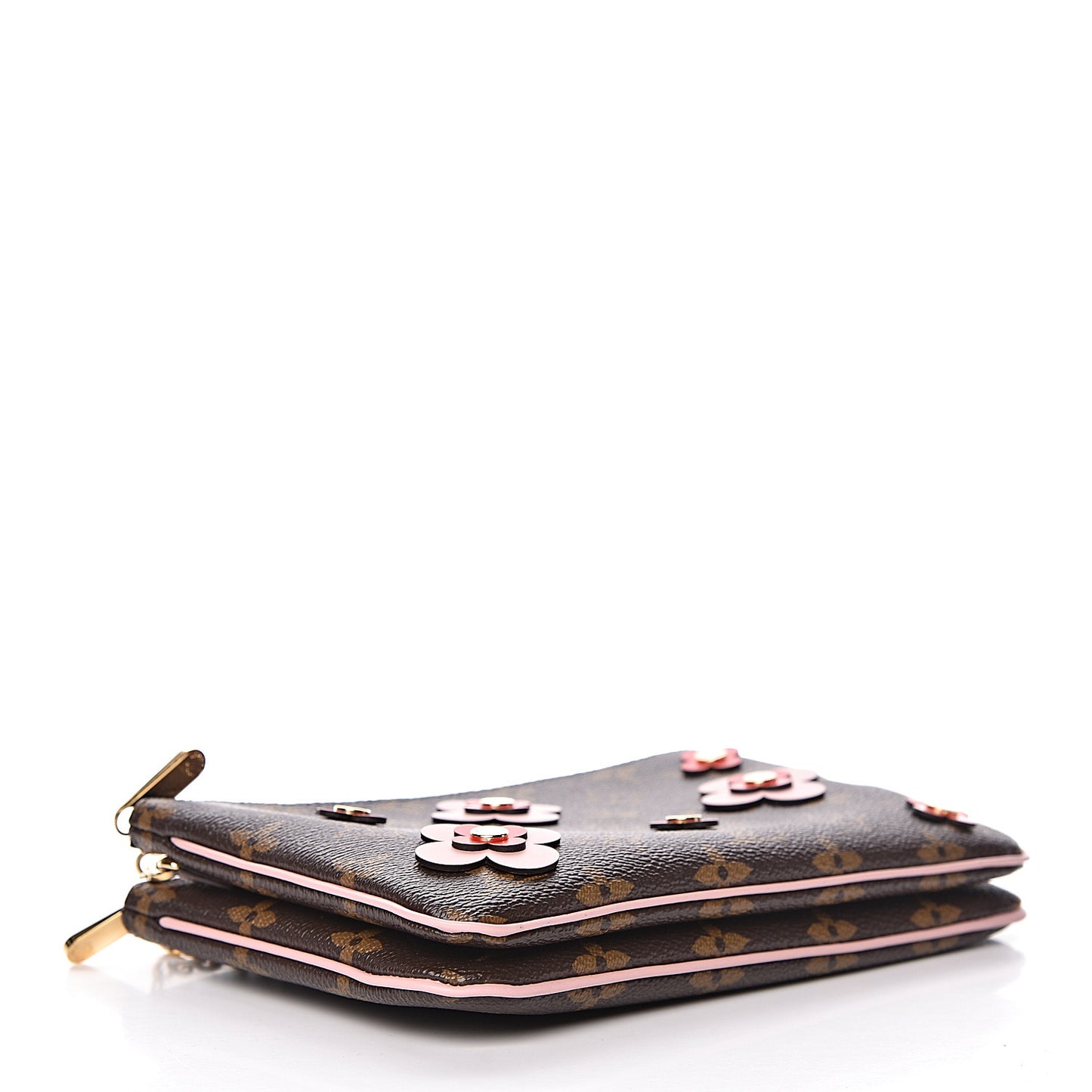 Monogram Blooming Flowers Double Zip Pochette