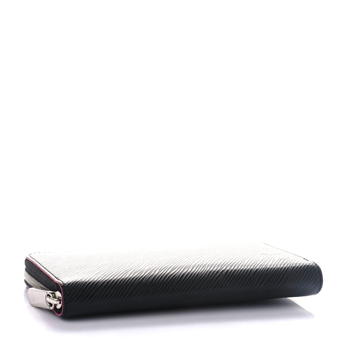 Epi Zippy Wallet Black Hot Pink